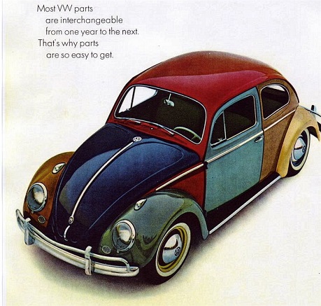 vintage Volkswagen Beetle ad