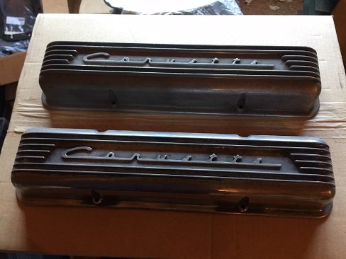 vintage small-block Chevy valve covers
